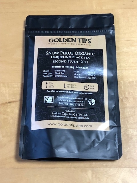 GoldenTips　ダージリン2021SF　Snow Pekoe Organic