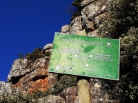 登山道分岐点の標識 2