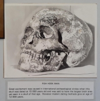 Peers Caveから発見された人骨の絵