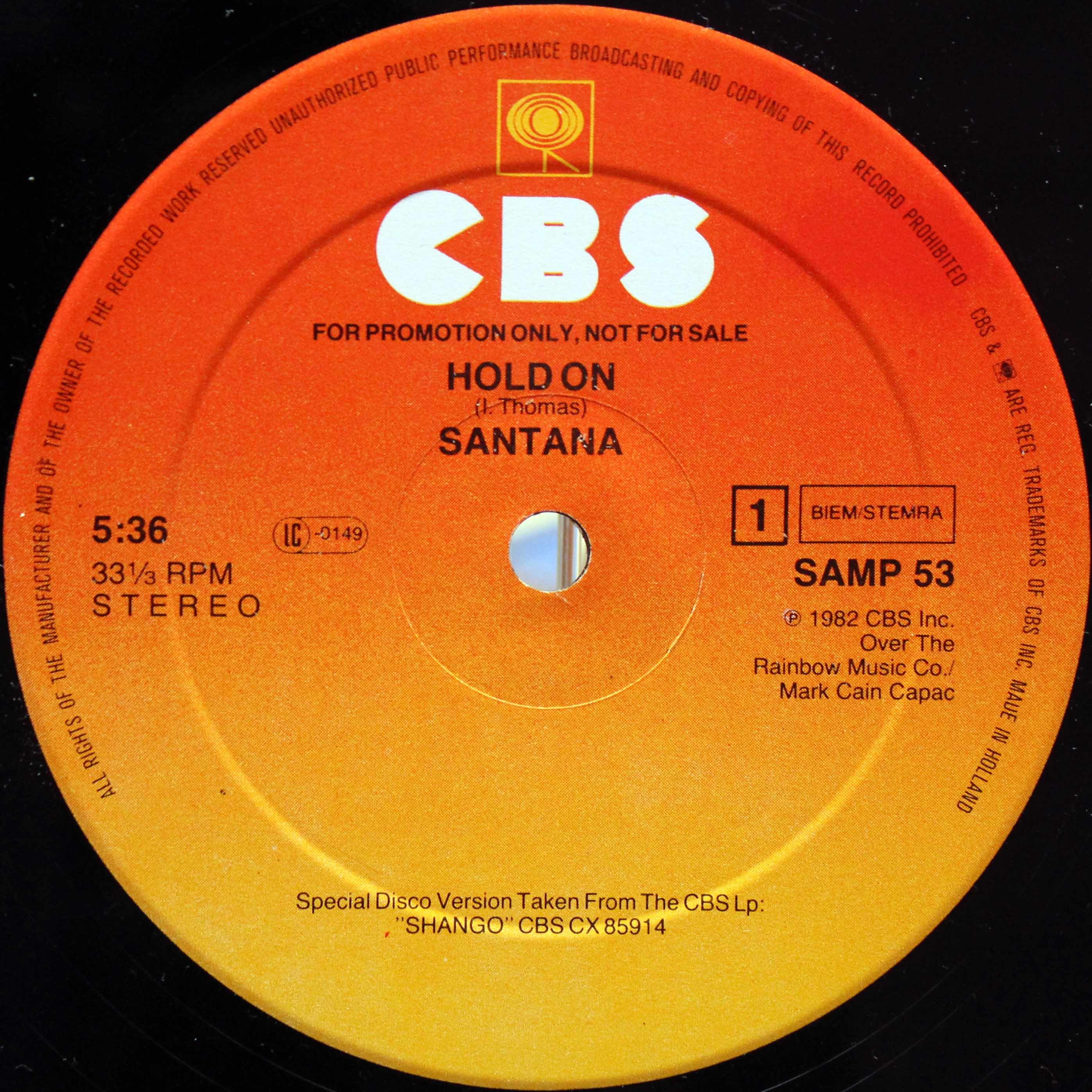 Santana - Hold On Disco Ver 03