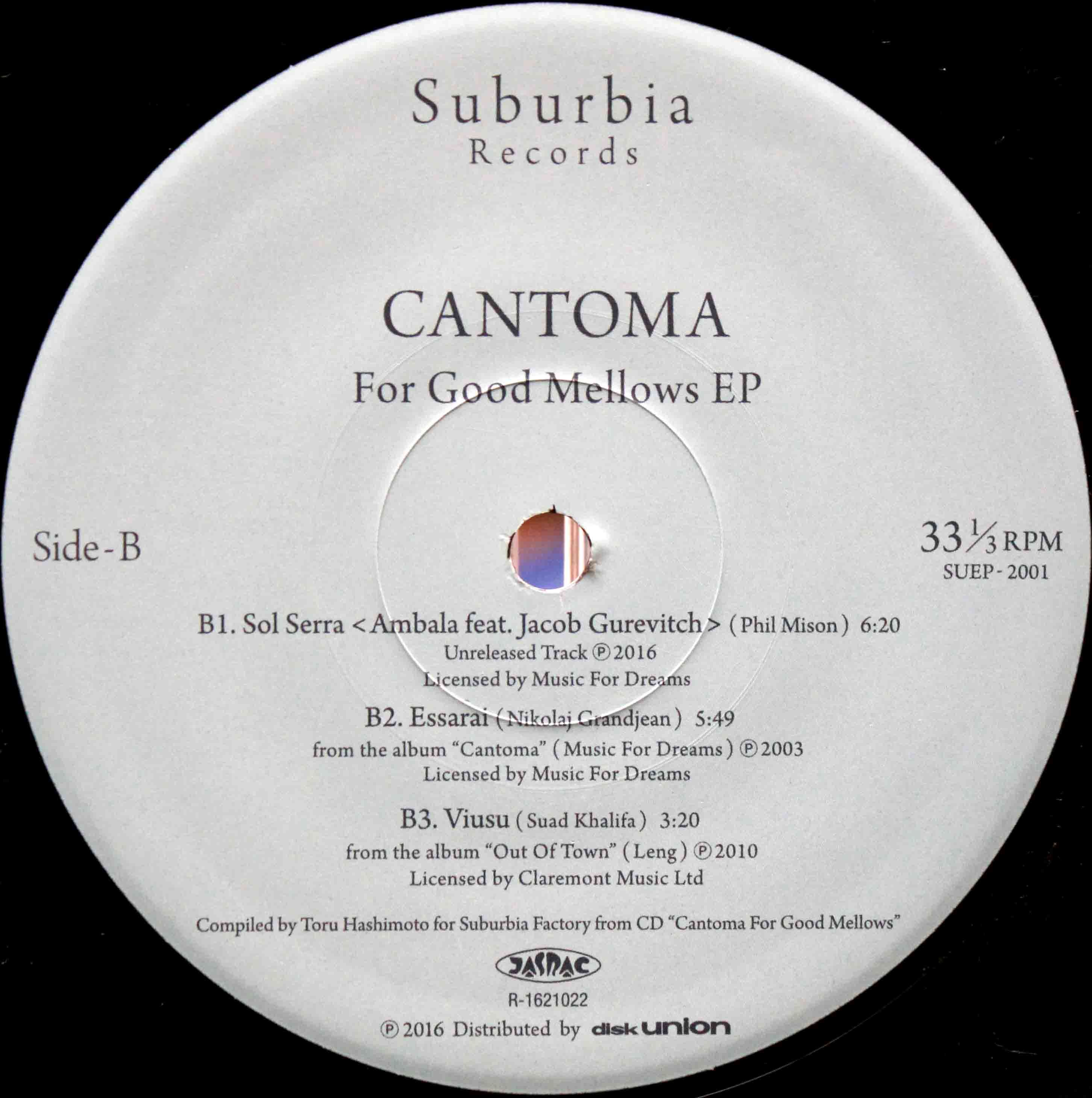 Cantoma For Good Mellows EP 03