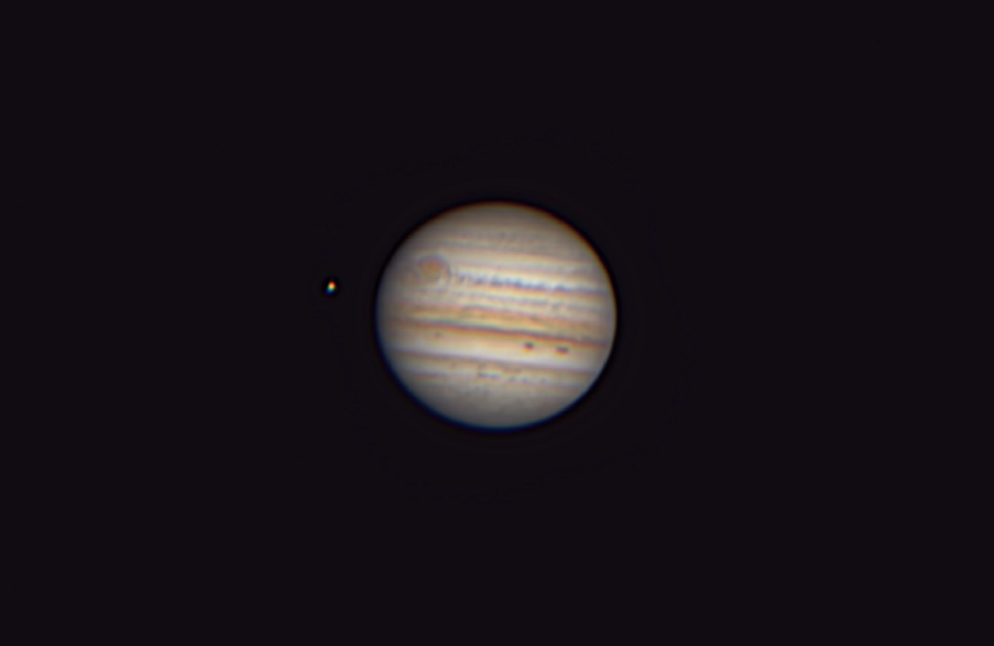 大赤斑も見えた7月17日の木星 20201年7月