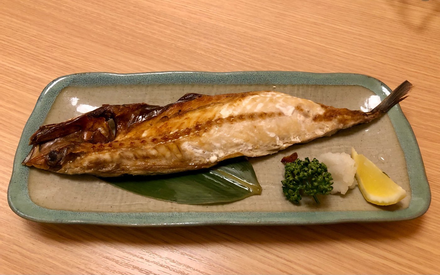 長野県諏訪市　魚魚亭（うおうおてい）　焼きサバ