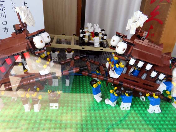 レゴで作られた尼崎だんじり祭