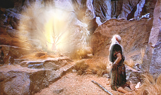 Moses and the Burning Bush 10 commandments