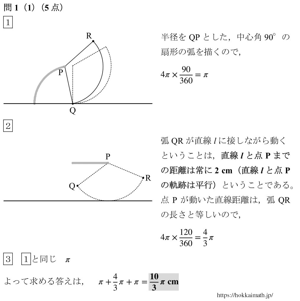 北海道　高校入試　裁量問題　解答　解説　解答速報　2021　数学　ルーローの三角形　難問