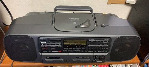 オーディオ機器 ポータブルプレーヤー SONY CFD-500｜ものことごはん