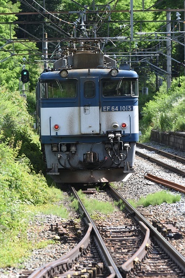2021年7月3日撮影　篠ノ井線8087ﾚ　EF64更新色重連　冠着駅発車後撃ち