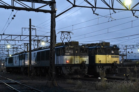 2021年9月18日撮影　南松本にて　篠ノ井線8087ﾚ　EF64-108+1020号機