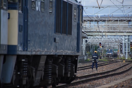 2021年5月22日撮影　南松本にて東線貨物2081ﾚ　入線