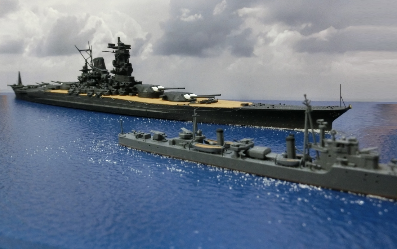 フジミ1/700 超「大和」型戦艦「駿河」 - 出戻りプラモ少年～老眼と共に