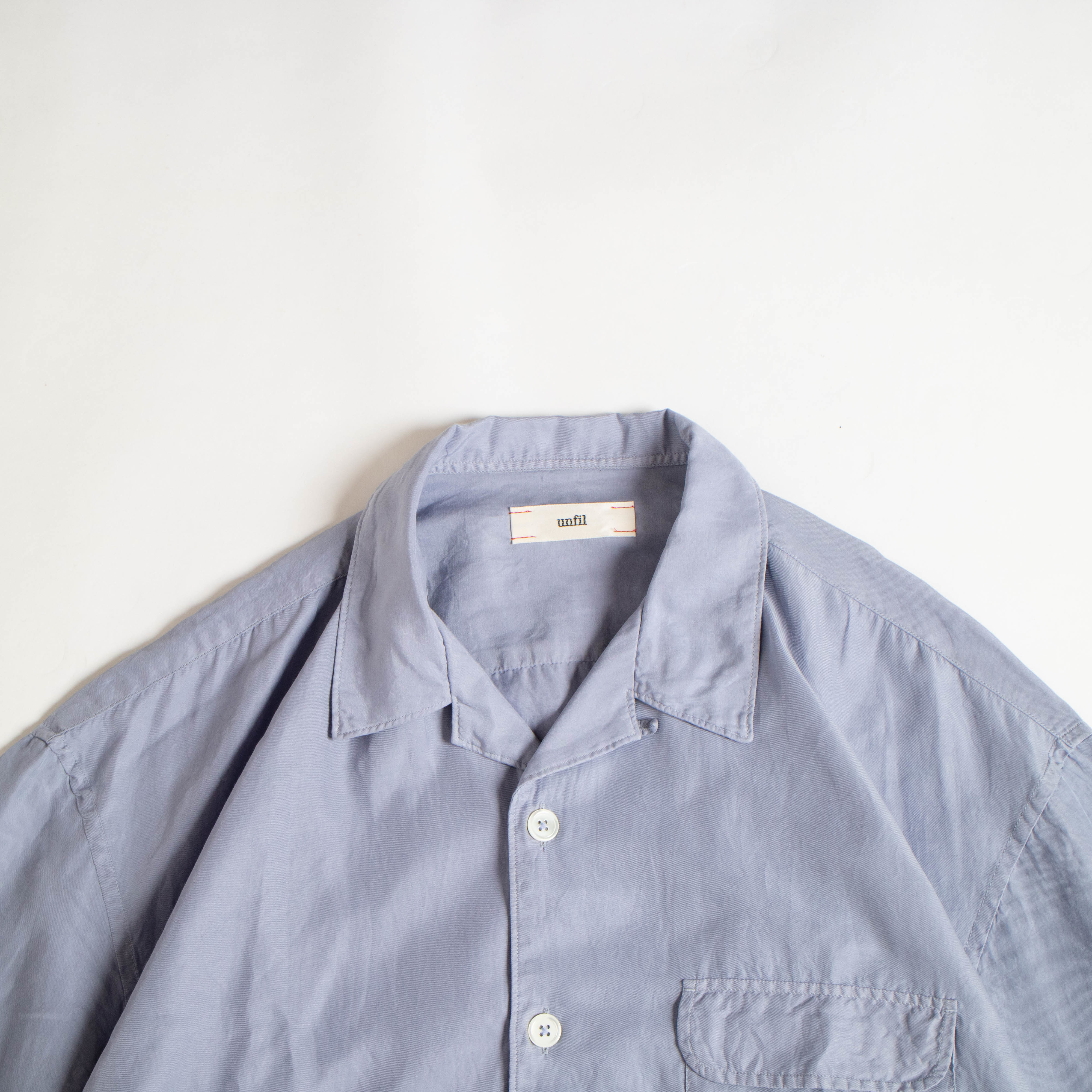 【サイズ】 unfil オープンカラーシャツ サイズ4 サイズ