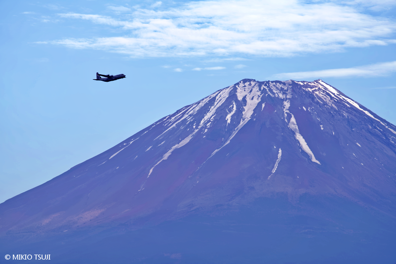 絶景探しの旅 - 絶景写真No.1729 富士に飛ぶ （山梨県 身延町）